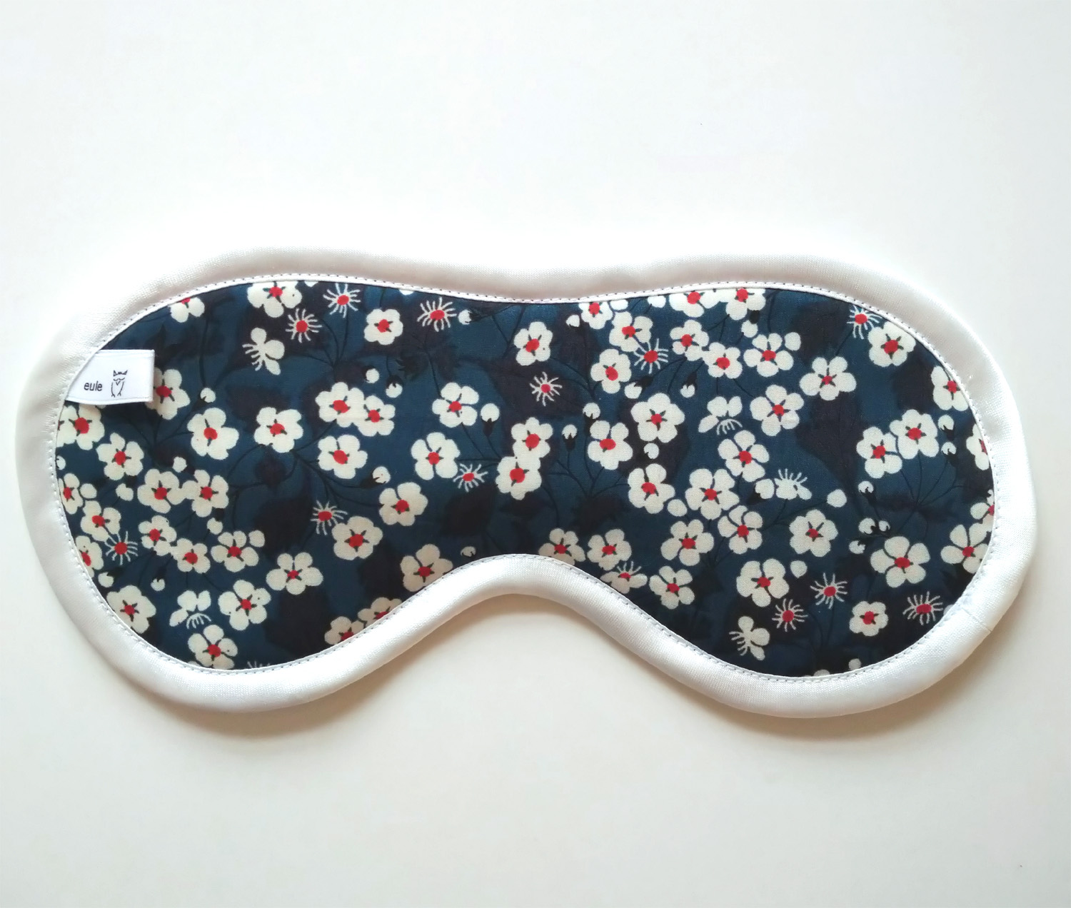 schlafbrille aus weichem Baumwollstoff mit kirschblüten