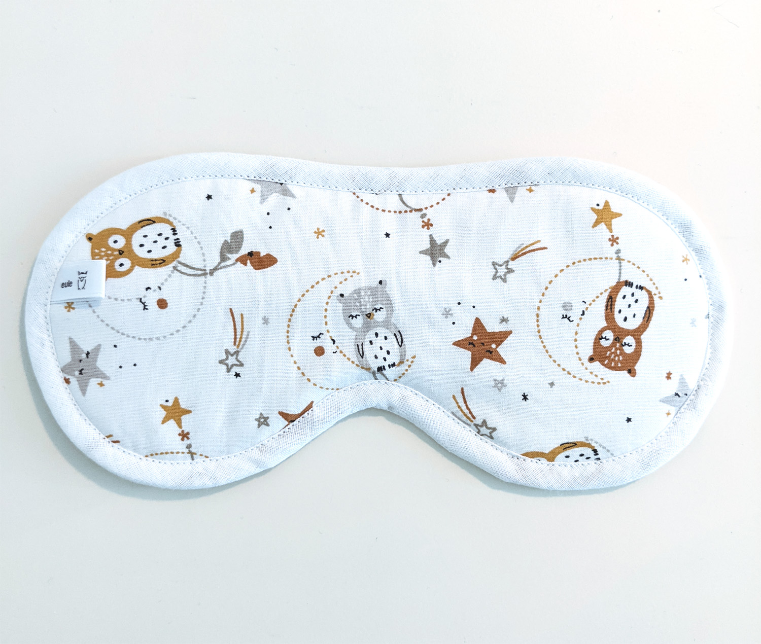 schlafbrille aus weichem Baumwollstoff mit Eulen